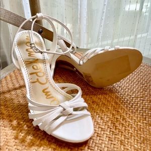 New Sam Edelman white high heel